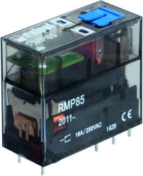 Przekaźnik miniaturowy 1P 16A 110V DC raster 5mm, wys. 25,5mm, do gniazd wtykowych RMP85-2011-25-1110-WTL 2615180