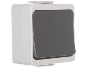 JANTAR-bis Łącznik pojedynczy n/t IP44 szary WNT-1J-b