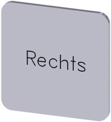 Tabliczka opisowa Siemens 3SU1900-0AF81-0AH0 (S x W) 22 mm x 22 mm Rechts 10 szt.