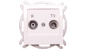 As Gniazdo Antenowe Rtv Końcowe 2,5-3Db Ecru Gpa-Gk/M/27