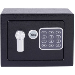 YALE YSV/170/DB2 Home Safe Black, Keypad and Key Access, Auto-Lock Feature