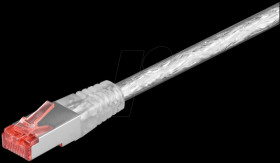 5.0 m Cat.6 PiMF patch cable, transparent