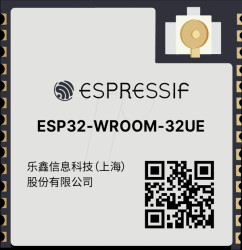 ESP32-WROOM-32UE(M113EH3200UH3 WIFI SMD module, ESP32-D0WD-V3, 4 MB SPI, 3.3 V, 18 x 19.2 x 3.1