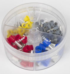 Wire end ferrules kit, isolated, 100 pieces, 97 99 907