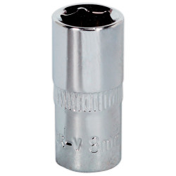 Sealey SP1408 Walldrive® Socket 8mm 1/4"sq Drive Fully Polished