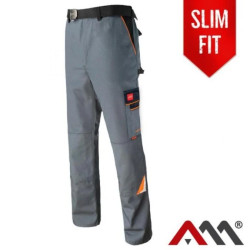 Spodnie robocze ochronne do pasa PROFESSIONAL GREY szare Rozmiar 62