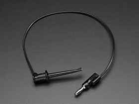 Adafruit Pomona Minigrabber Test Clip to Stacking Banana Plug - 12"