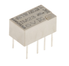 Przekaźnik sygnału, 5V dc, 2 A, DPDT, 2-polowy, montaż PCB, TE Connectivity IM
