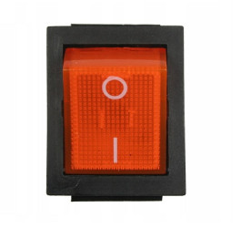 KCD2 16A 250V AC DPST 4-pin ON-OFF Rocker Switch, Orange