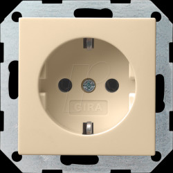 418801 Socket Type F – Cream White Glossy