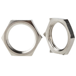 Nakrętka do dławnic kablowych gwint: M20 Mosiądz platerowany niklem , kolor: srebrny Lapp