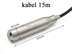Hydrostatyczna sonda poziomu 10m; kabel 15m; 0-10V