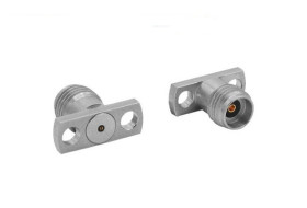 Złącze koncentryczne Montaż na kołnierzu Męski/żeński typ złącza Złącze koncentryczne w okrągłej obudowie Podnośnik