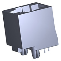 Złącze RJ11 Żeński Złącze RJ11 Montaż na płytce drukowanej Cat3 TE Connectivity, proste 2-żyłowe