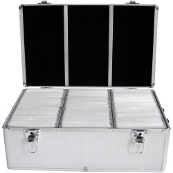 MediaRange BOX77 CD hardcase Aluminium Silver 500 CDs/DVDs/Blu-rays
