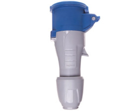 Gniazdo przenośne 3P 16A 230V niebieskie IP44 P17 TEMPRA PRO 555104