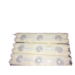 Moduł LED 81x16mm 1,2W 590lm żółty 12VDC 100mA IP65 LENS / 3xSMD5730