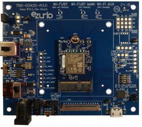 Moduł WiFi 453-00195-K1, WPA, WPA2, WPA3, PCM, SDIO, UART, 2.2V, Ezurio