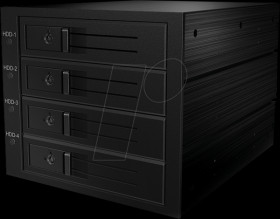 60610 Mobile rack 3x 5.25 for 4x 3.5 SAS/SATA, 12 Gbit/s