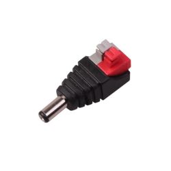 Adapter wtyk DC 5,5x2,1mm - złącze sprężynowe