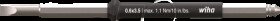 46882 Interchangeable blade, slotted 3.5 mm x 110 mm