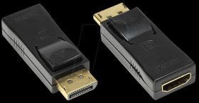 HDMI-DPG Displayport male &gt; HDMI female, black
