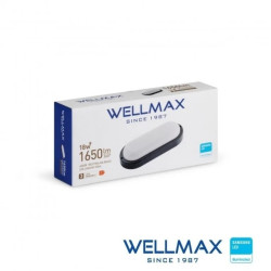 Lampa LED Bulkhead Owalny Czarny 18W 92lm/W 1650lm IP54 Neutralna 4000K SAMSUNG / GOL1BHOBN018