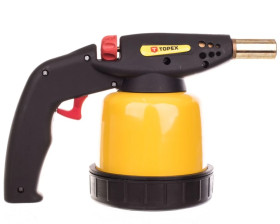 Lampa lutownicza gazowa 1.9 kW na naboje 190 g zapłon piezo do pracy w każdej pozycji 44E143