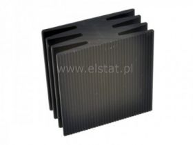 Radiator 35 x 35 x 17mm czerniony