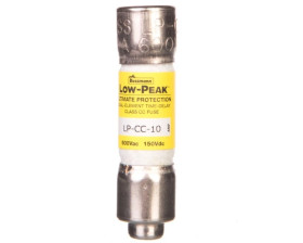Wkładka bezpiecznikowa cylindryczna 10x38mm 10A 600V AC/150V DC, zwłoczna, klasa CC LP-CC-10