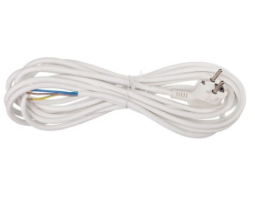 Przewód przyłączeniowy H05VV-F 3x1 5m biały S14315