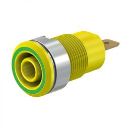 Gniazdo bezpieczne bananowe SLB4-F żółte