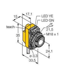 Przycisk refleksyjny, ultradźwękowy Turck 3073155 1 szt.
