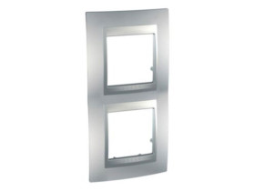UNICA TOP Ramka 2 podwójna pionowa aluminium MGU6.004V.30 SCHNEIDER ELECTRIC