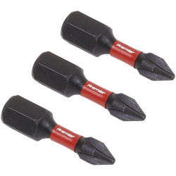 Sealey AK8204 Phillips #1 Impact Power Tool Bits 25mm - 3pc