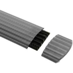 Adam Hall 85168GREY End Piece, Polyurethane Grey, 4 Channels, 1 pc