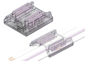 ZLACZKA LED RGB 4P PCB 10MM COB 6A