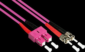 LW-803TC4 Duplex Jumper OM4 50/125µ SC/ST, 3m, violet