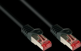 8060-400S Patch cable Cat.6, S/FTP PiMF, 250 MHz, black, 40m