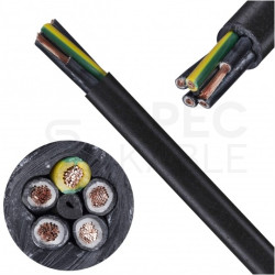 Przewód sterowniczy prądowy BiT 500 Black FR 300/500V 5x2,5 linka do ziemi Bitner