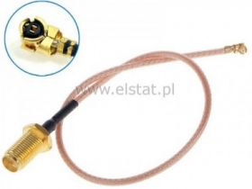 Adapter SMA męskie U.FL ( IPX) ( przewód 10cm ) RP