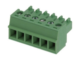 3.81MM EURO PLUG RA GRN 6CKT