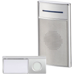 Heidemann 70845 Wireless Door Chime Set 200m Range 8 Melodies LED Alert