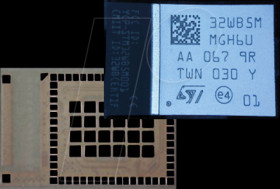 STM32WB5MMGH6 Wireless module, Bluetooth, 802.15.4, 2.4 GHz, 7.3 x 11 x 1.34 m