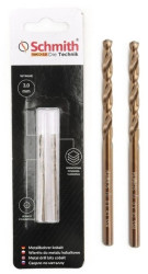 Wiertło do metalu kobaltowe 3mm wiertła 2szt HSS-Co Schmith