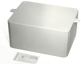 ABS enclosure, (L x W x H) 200 x 150 x 100 mm, light gray (RAL 7035), IP54, RL6685-F