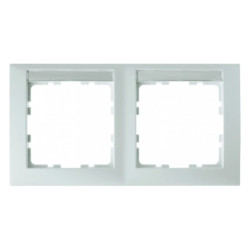 Berker S.1 Ramka podwójna pozioma z polem opisowym śnieżnobiały połysk 10228919