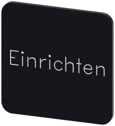 Tabliczka opisowa Siemens 3SU1900-0AF16-0AR0 (S x W) 22 mm x 22 mm ustawianie 10 szt.