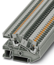 Installation terminal block, push-in connection, 0.2-6.0 mm², 32 A, 6 kV, gray, 3213970