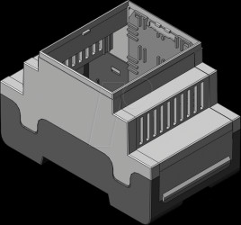 449-330-60 apraRail DB 3 modules, ventilated, open